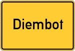 Place name sign Diembot