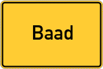 Place name sign Baad