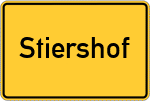 Place name sign Stiershof
