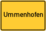 Place name sign Ummenhofen
