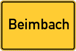 Place name sign Beimbach