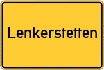 Place name sign Lenkerstetten
