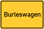 Place name sign Burleswagen