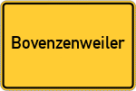 Place name sign Bovenzenweiler