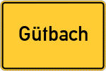 Place name sign Gütbach
