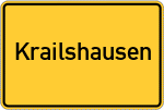 Place name sign Krailshausen