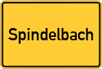 Place name sign Spindelbach