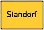 Place name sign Standorf