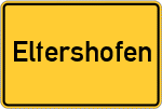Place name sign Eltershofen