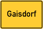 Place name sign Gaisdorf