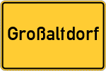 Place name sign Großaltdorf