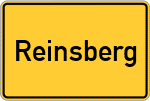 Place name sign Reinsberg