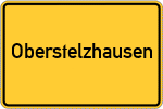 Place name sign Oberstelzhausen