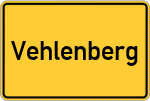 Place name sign Vehlenberg