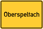 Place name sign Oberspeltach