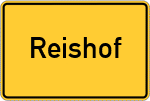 Place name sign Reishof