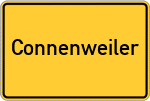 Place name sign Connenweiler