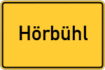 Place name sign Hörbühl