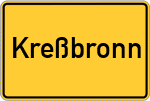 Place name sign Kreßbronn