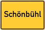 Place name sign Schönbühl