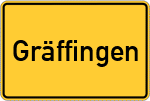Place name sign Gräffingen, Hof