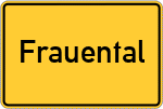 Place name sign Frauental
