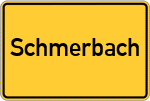 Place name sign Schmerbach, Württemberg