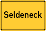 Place name sign Seldeneck, Württemberg