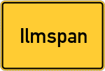 Place name sign Ilmspan