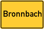 Place name sign Bronnbach, Tauber