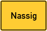 Place name sign Nassig