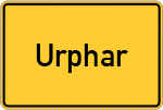 Place name sign Urphar
