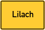 Place name sign Lilach, Hof