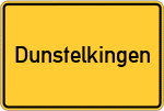 Place name sign Dunstelkingen