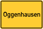 Place name sign Oggenhausen