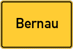 Place name sign Bernau