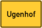 Place name sign Ugenhof