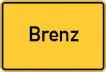 Place name sign Brenz