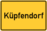 Place name sign Küpfendorf