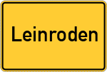 Place name sign Leinroden