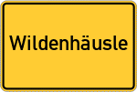 Place name sign Wildenhäusle