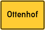 Place name sign Ottenhof