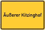 Place name sign Äußerer Kitzinghof