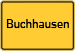 Place name sign Buchhausen