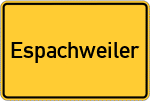 Place name sign Espachweiler