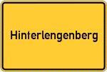 Place name sign Hinterlengenberg