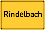 Place name sign Rindelbach