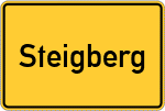 Place name sign Steigberg