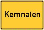 Place name sign Kemnaten