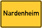 Place name sign Nardenheim